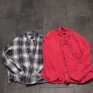 J.Crew Factory Slim Untucked Long Sleeve Button Down Shirts L